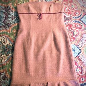 Pink strapless dress